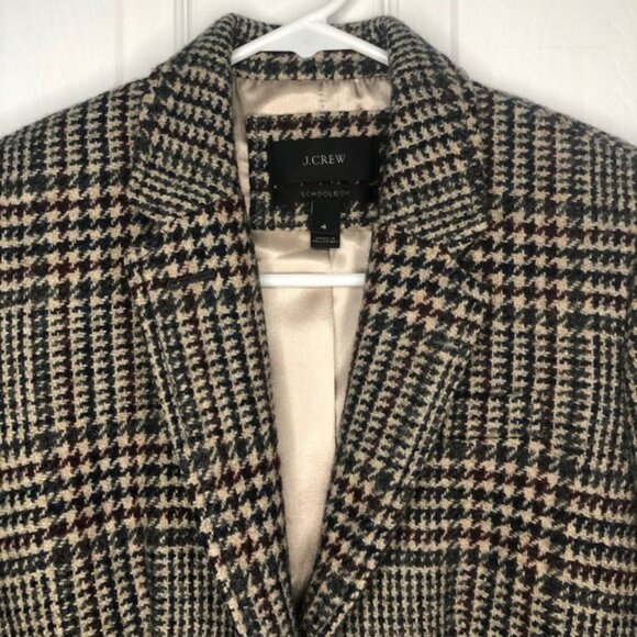 J. Crew Schoolboy Blazer Houndstooth Wool Jacket - Picture 6 of 16